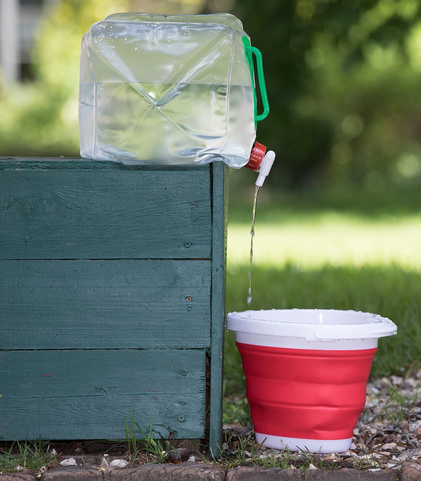 Bidon d'eau pliable, 10 litres