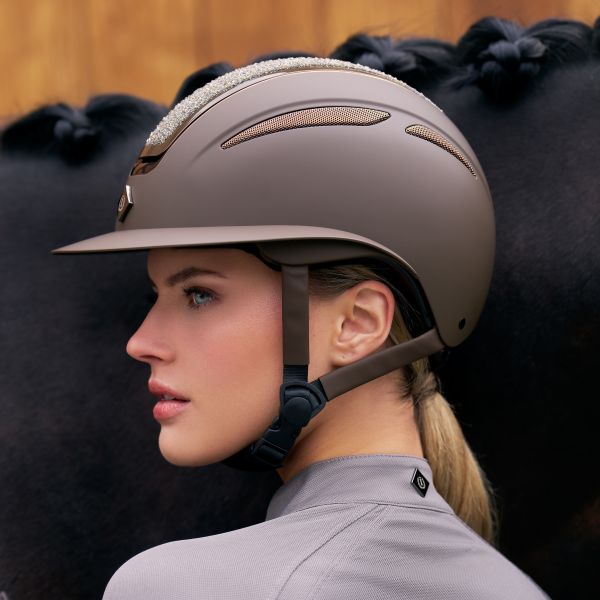 Casque Olania Deluxe grande visière marron S 53-55