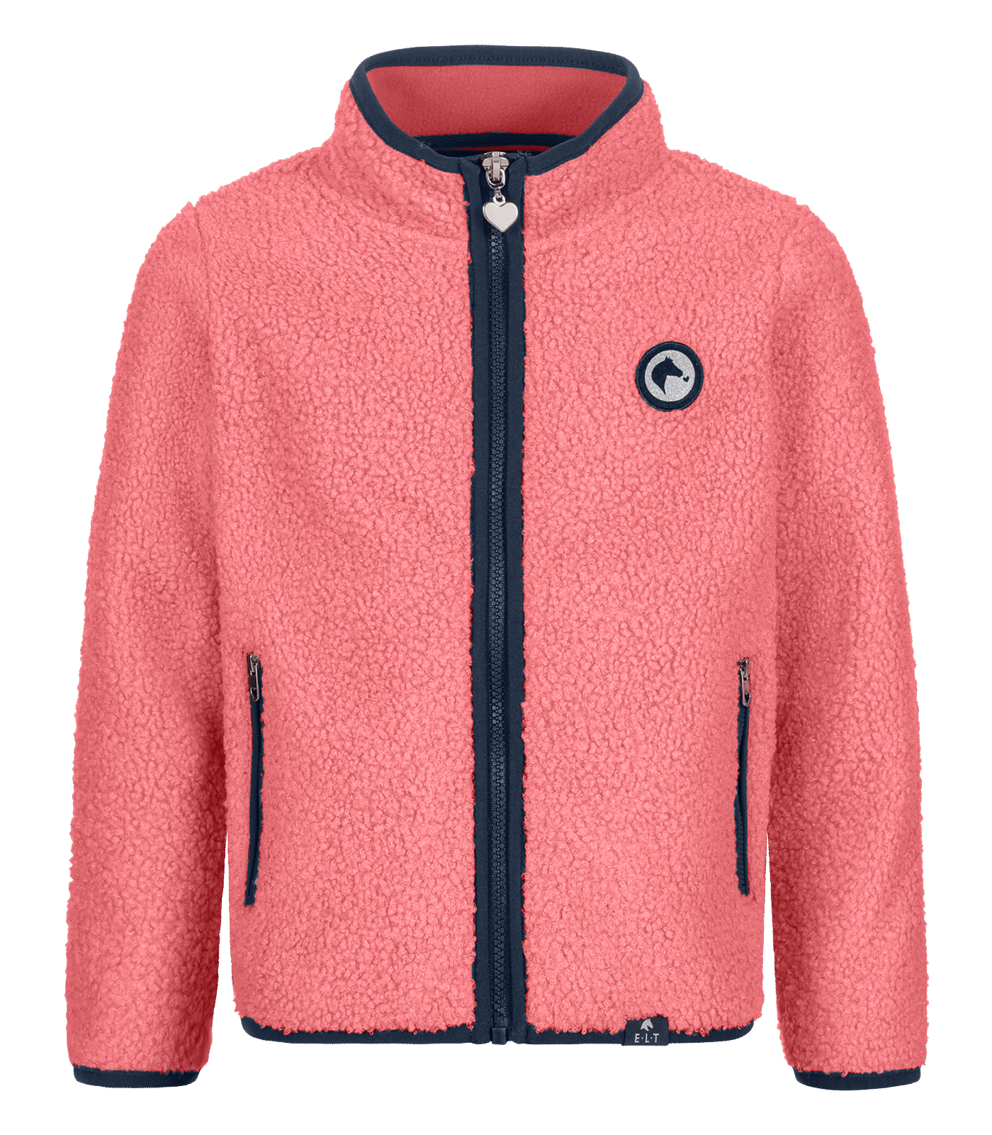 Veste Sherpa Lucky Lana, pour enfants, rose rouge-Lucky Heart