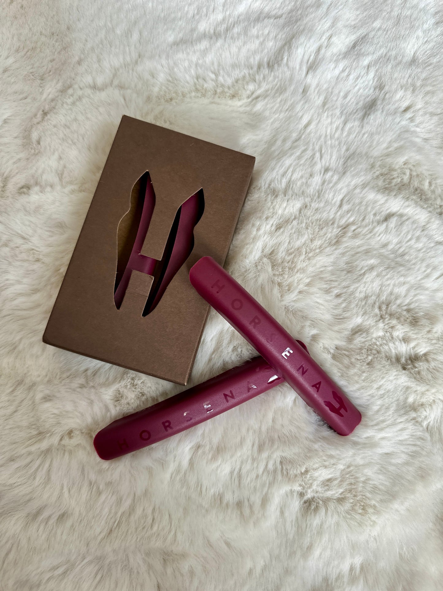 Branche étrier Horsena bordeaux