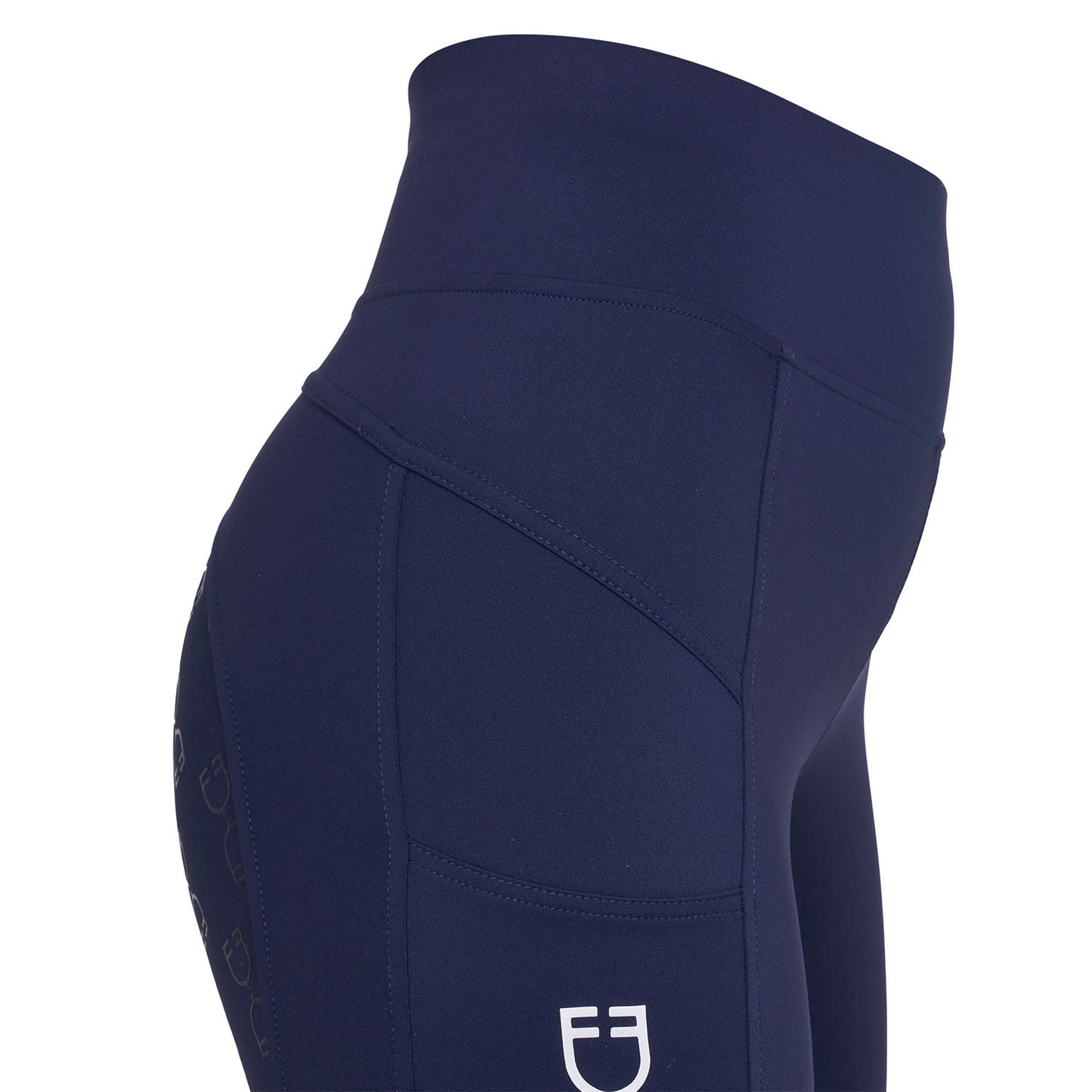 Equestro - WOMEN'S MICRO MESH LEGGINGS SIZE M COLOR NAVY BLAZER