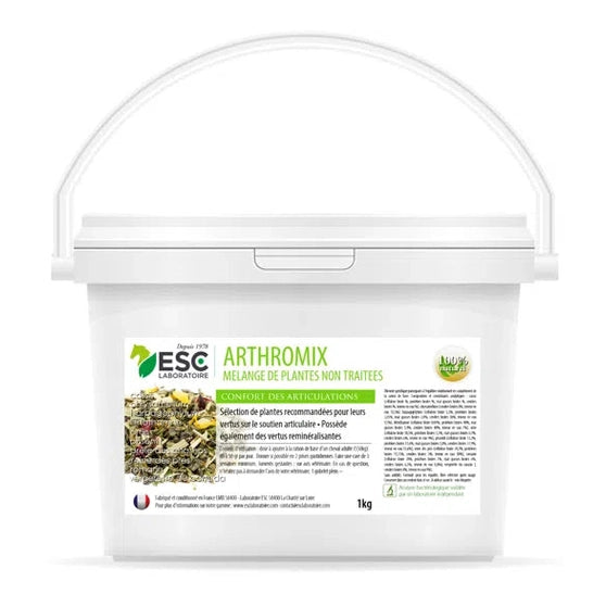 ESC Laboratoire - ARTHROMIX – Raideurs et confort articulaire cheval – Mélange de plantes 1kg