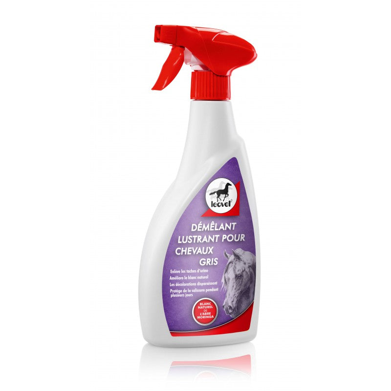 Démêlant lustrant Leovet Chevaux gris 550mL