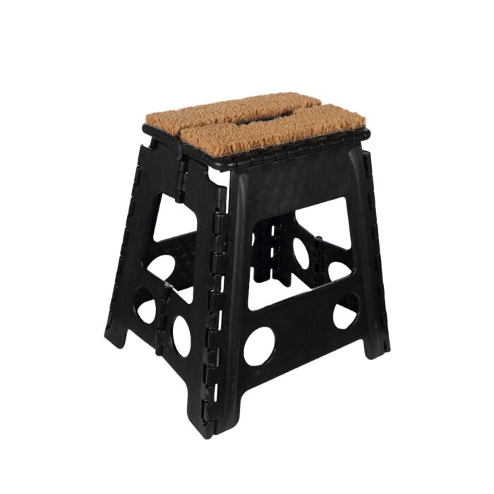 Tabouret pliant avec paillasson