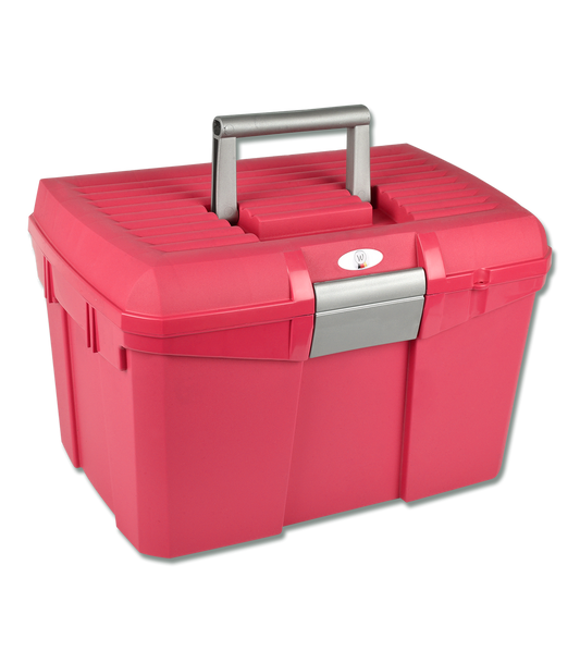 Coffret de pansage, framboise-gris