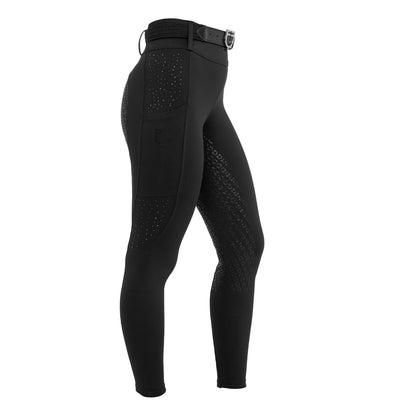 Equestro - Legging avec passants et strass