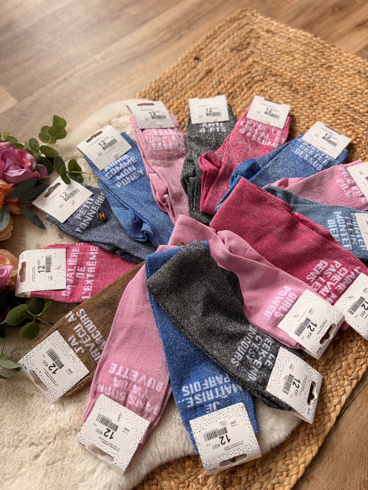 Chaussettes à paillettes – photo produit Vertical Oxer