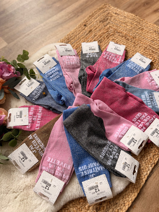 Chaussettes à paillettes – photo produit Vertical Oxer