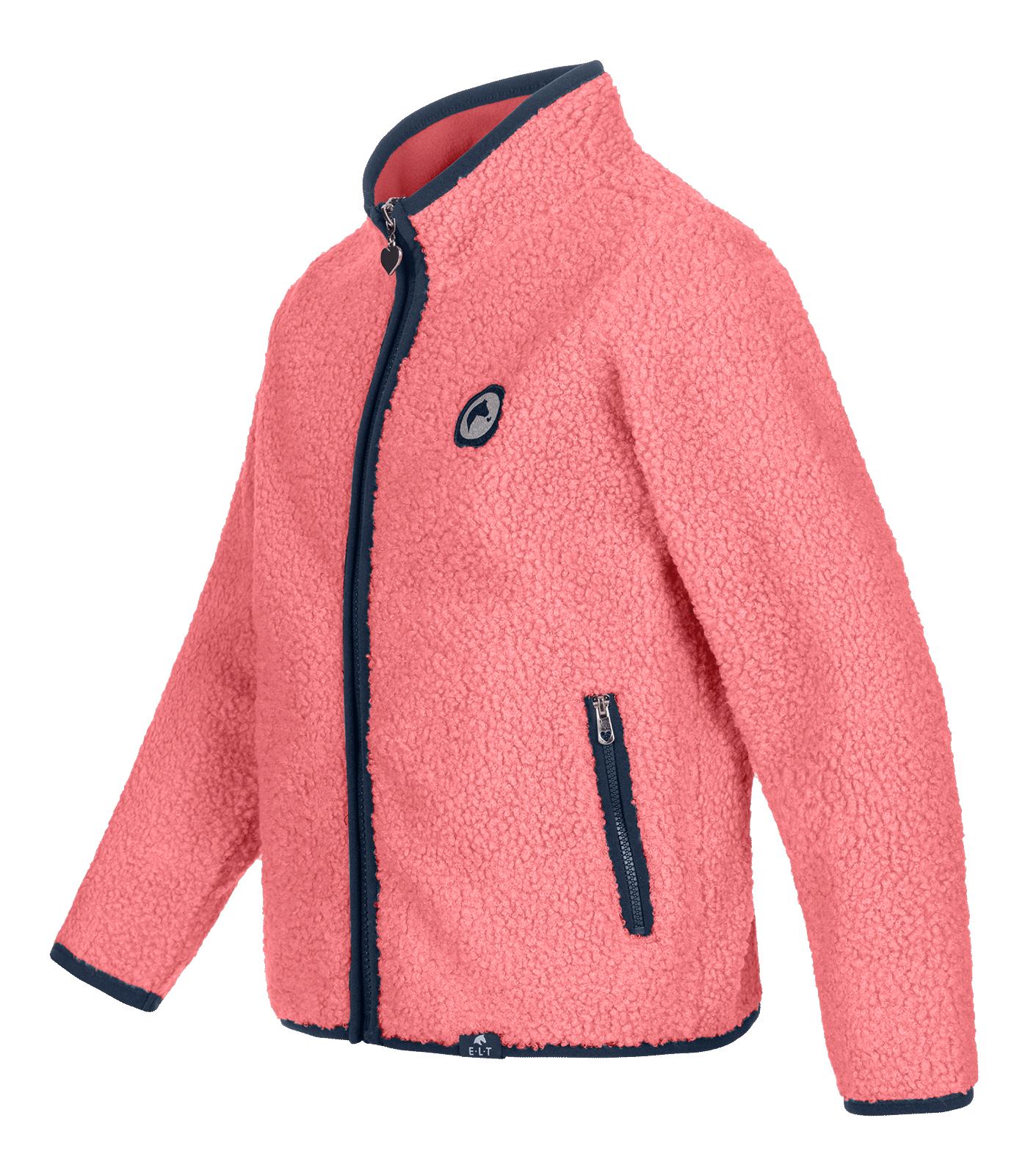 Veste Sherpa Lucky Lana, pour enfants, rose rouge-Lucky Heart