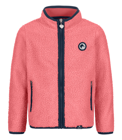 Veste Sherpa Lucky Lana, pour enfants, rose rouge-Lucky Heart