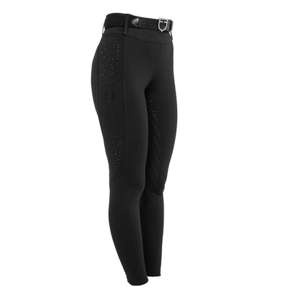 Equestro - Legging avec passants et strass