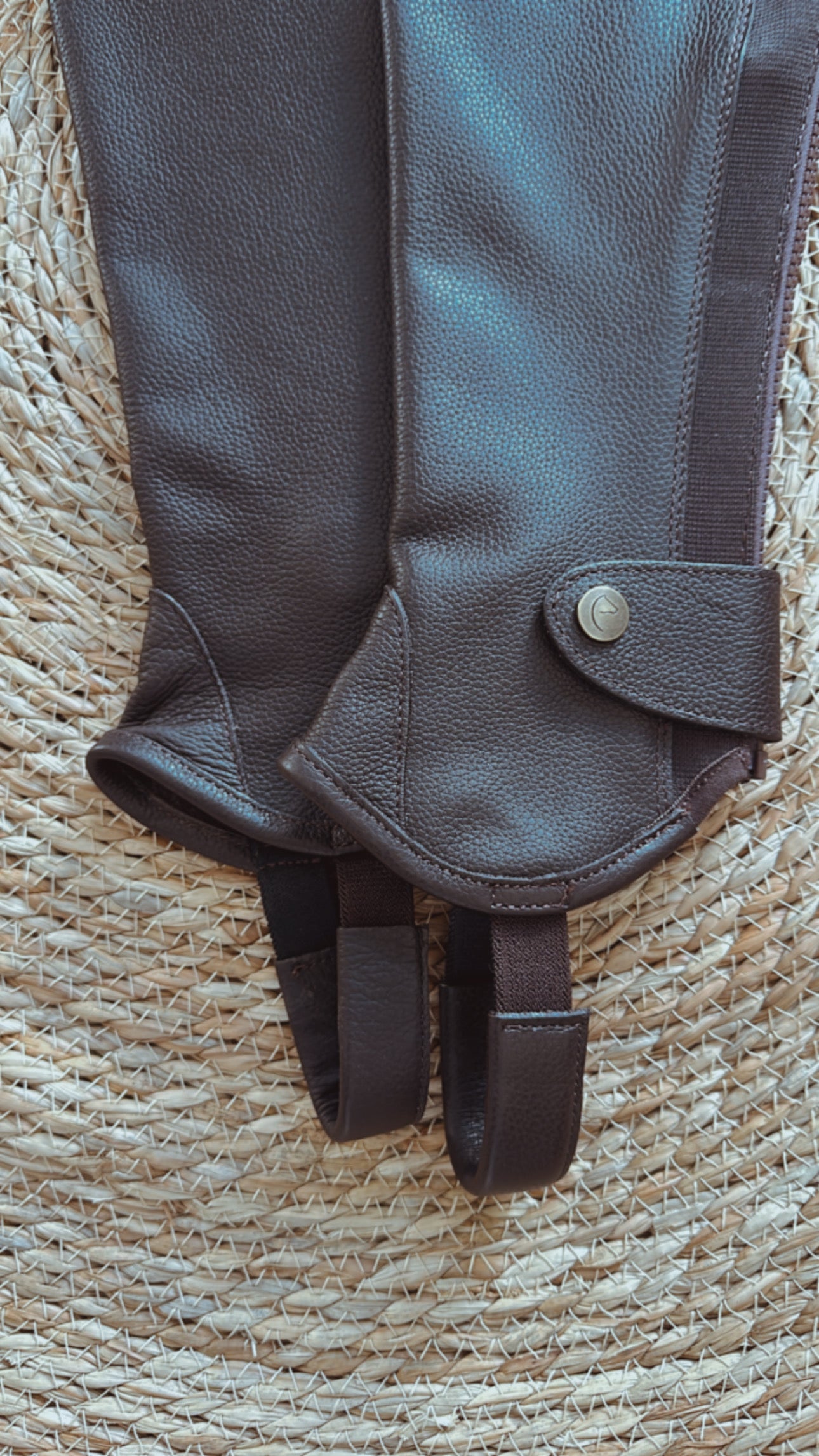 Equithème - Mini Chaps soft cuir marron