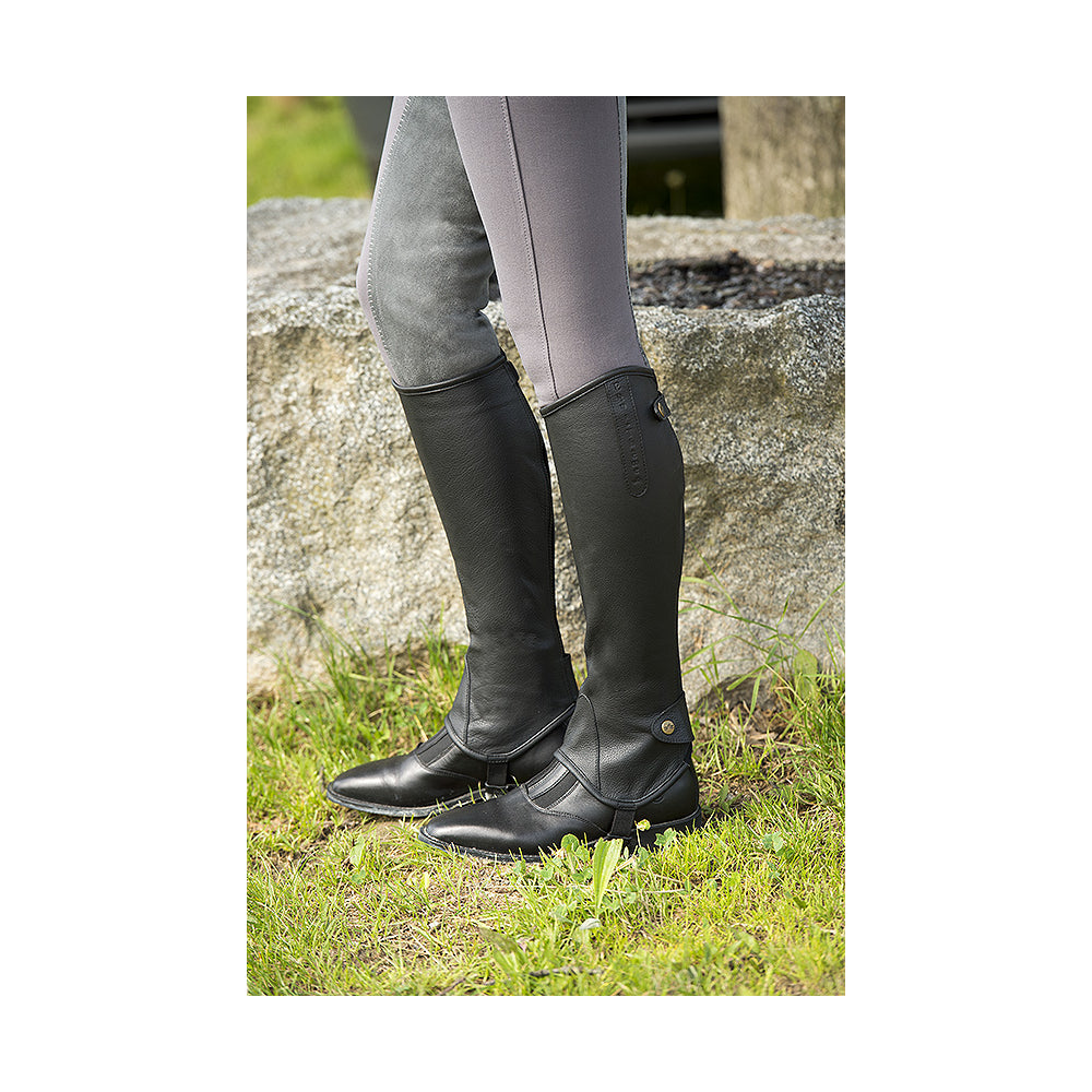 Equithème - Chaps cuir Soft havane – vue 2