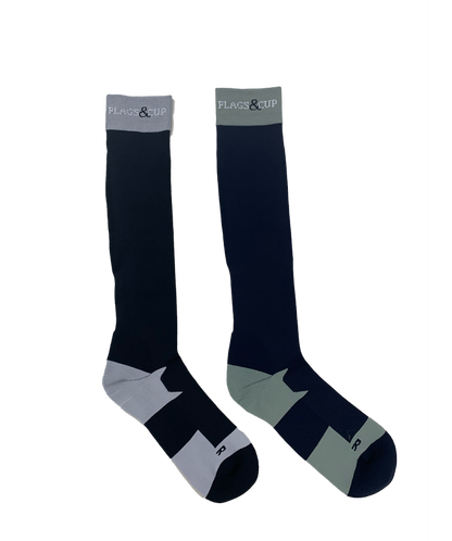 Flags&Cup - Chaussettes Salito marine/beige 39-41