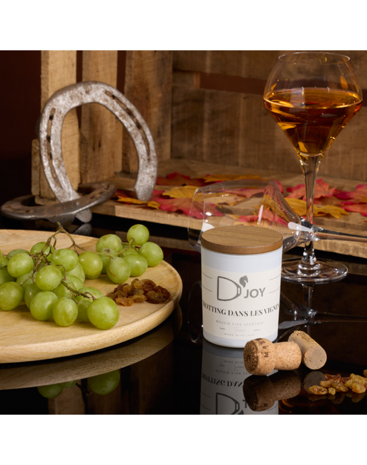 DJoy - Bougie 'Trotting dans les vignes' 150g – photo produit Vertical Oxer