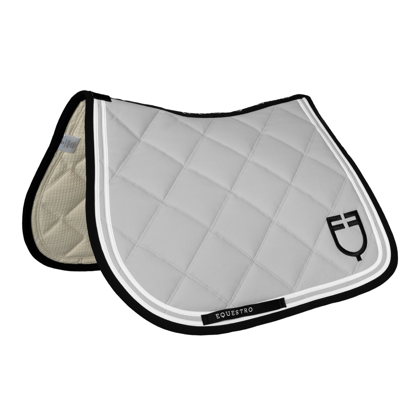 Equestro - DOUBLE STRIPES QUILTING JUMPING SADDLE PAD SIZE FULL