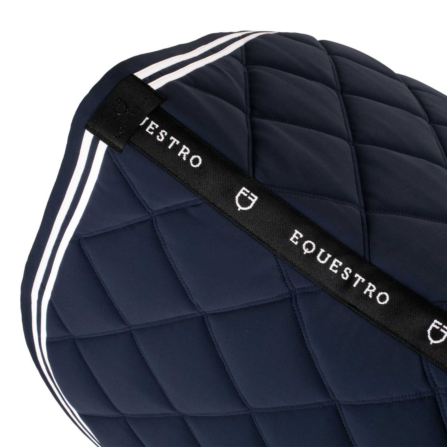 Equestro - DOUBLE STRIPES QUILTING JUMPING SADDLE PAD SIZE FULL