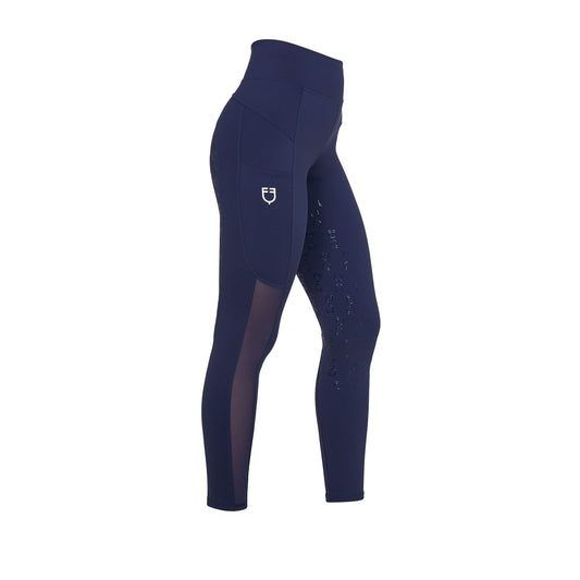 Equestro - Legging micro mesh marine