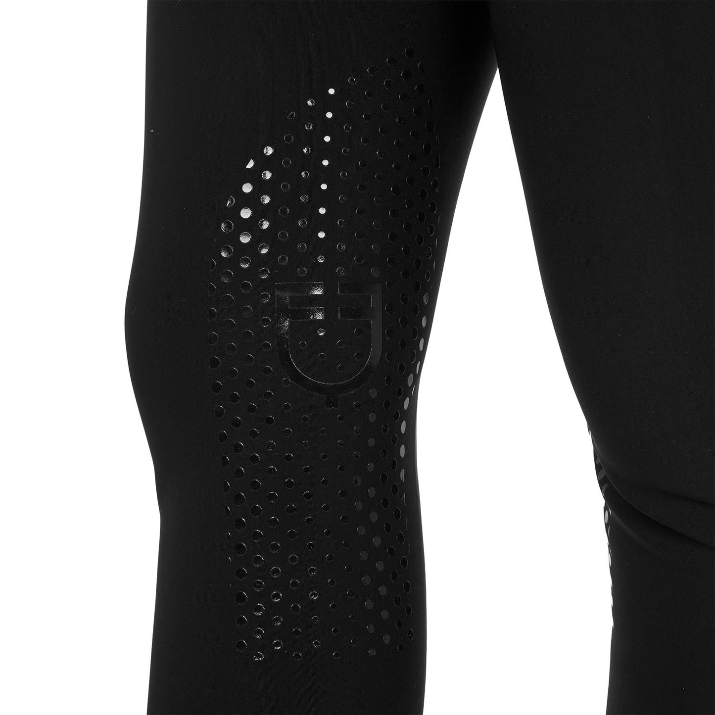 Equestro - WOMEN'S HIGH WAIST STONES LOGO KNEE GRIP BREECHES