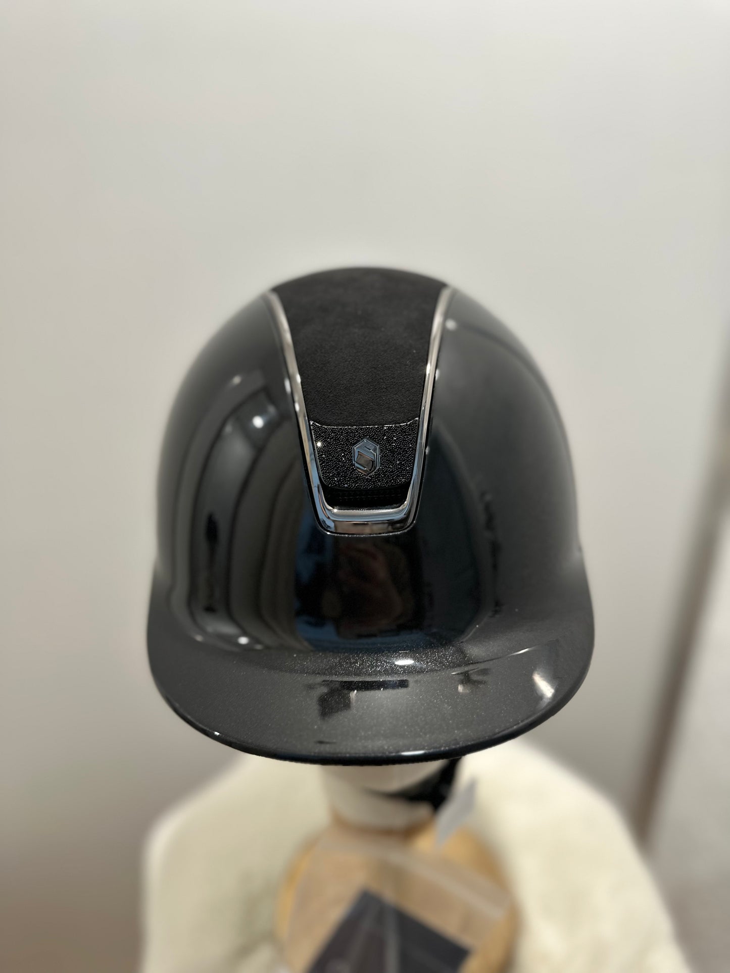 Samshield - Shadow Glossy 2.0 noir Alcantara noir blason Crystal fabric noir M