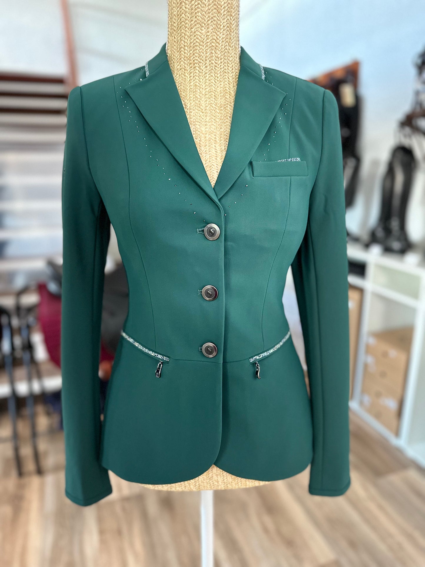 Samshield - Veste de concours Victorine Crystal Fabric Posy Green