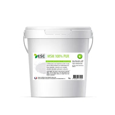ESC - MSM 100% Pur – Soutien des articulations cheval et des tissus conjonctifs 1KG