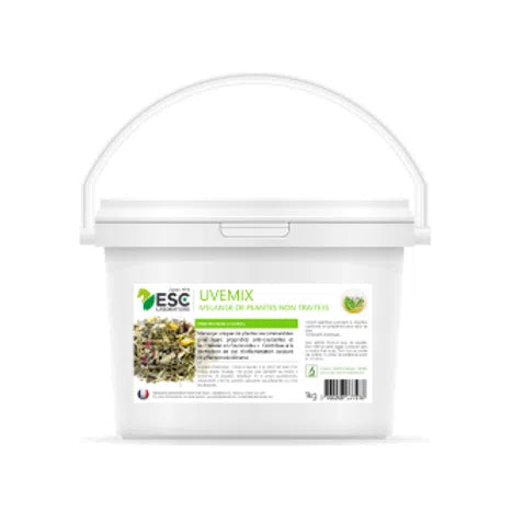 ESC - UVEMIX – Protection oculaire cheval – Mélange de plantes 1kg