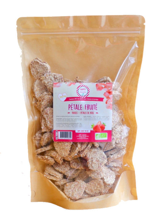 Happy Crackers - Crackers Spring Edition - Pétales de Rose et fraises Bio 500g
