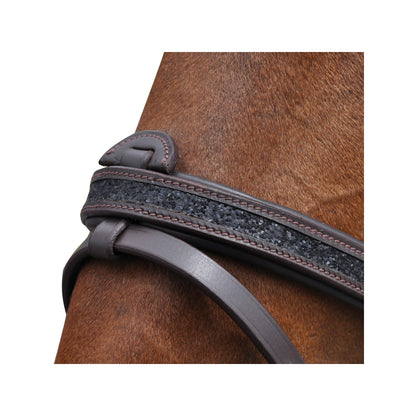 Canter - Bridon black strass cheval marron