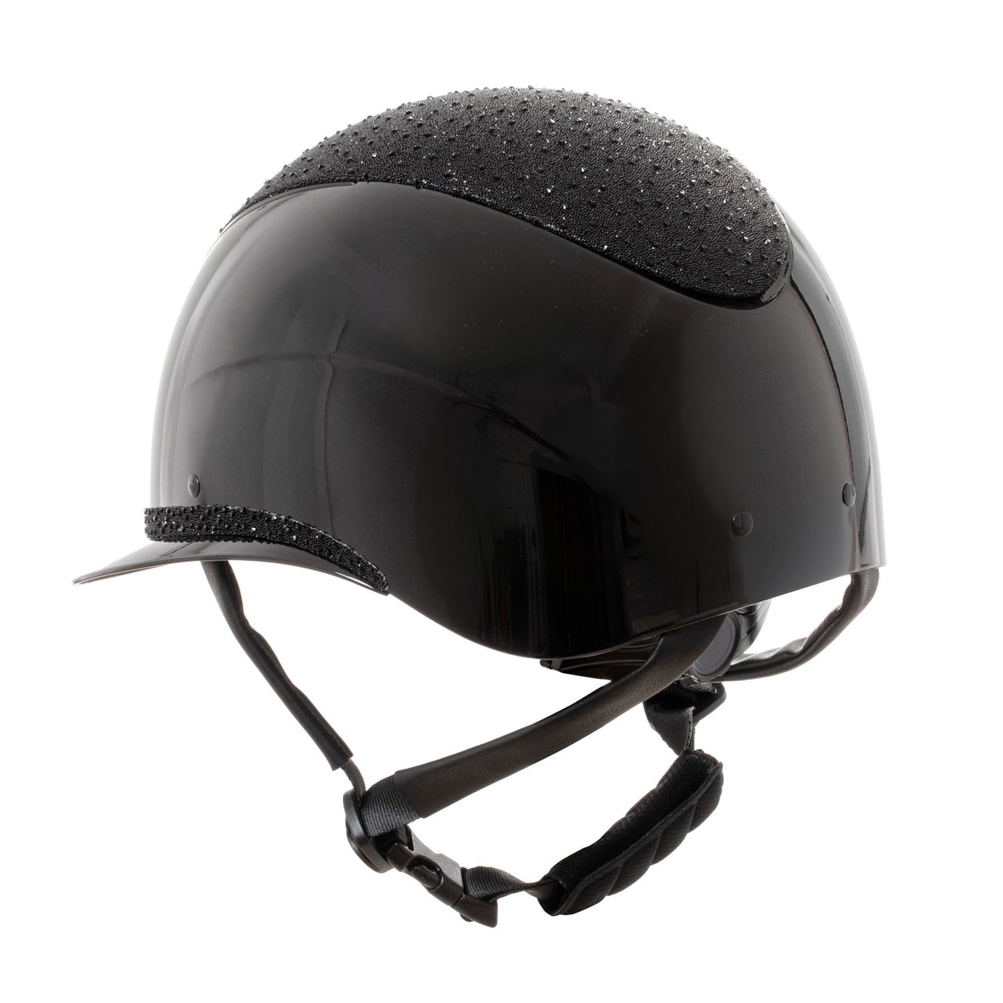 Equestro - WOMEN'S LUXURY WIDE VISOR HELMET ROWEL FITTING SIZE M (55-57 CM)