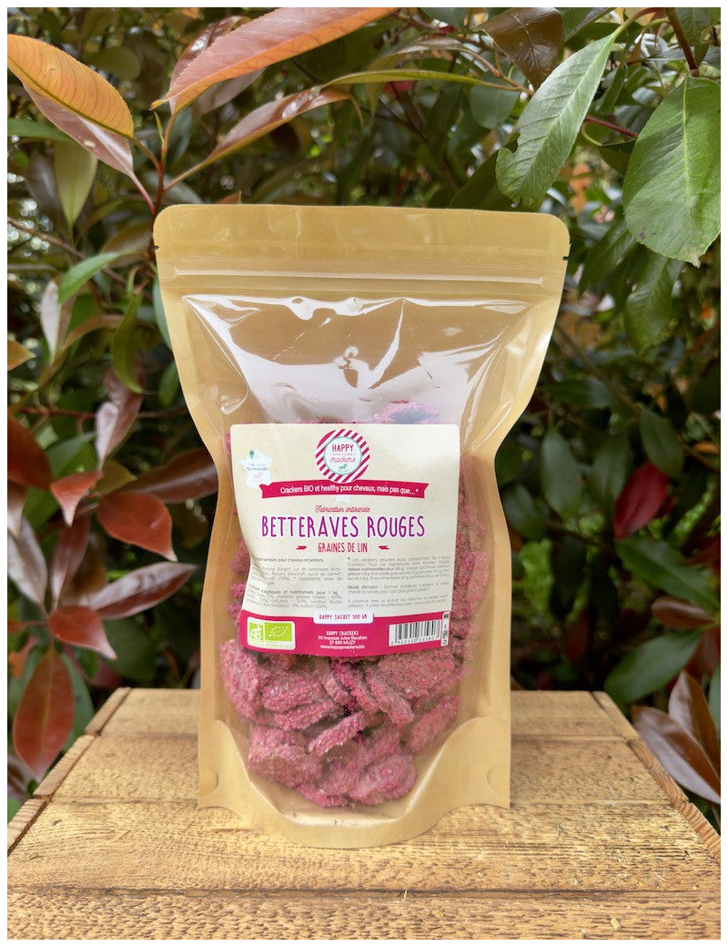 Happy Crackers - Crackers Graines de lin Betterave rouge