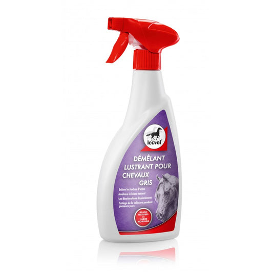 Démêlant lustrant Leovet Chevaux gris 550mL