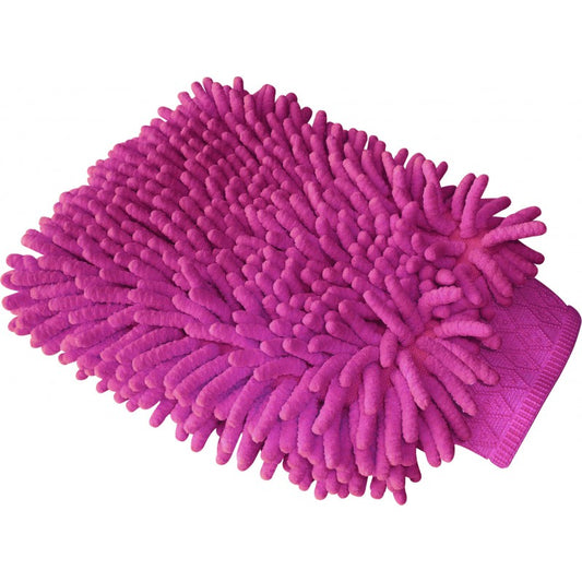 Gant chenille rose
