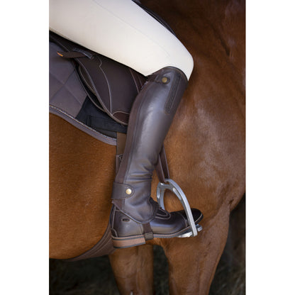Equithème - Chaps cuir Soft havane