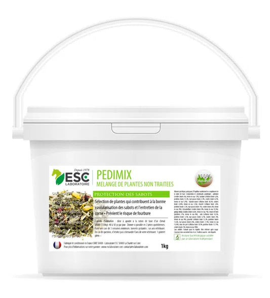 ESC - PEDIMIX – Circulation sanguine sabot du cheval – Mélange de plantes 1kg