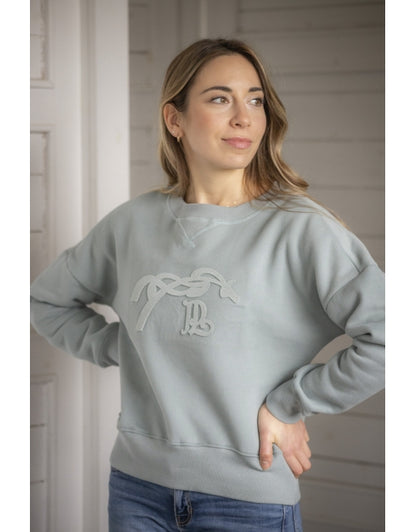 Pénélope - Sweat Bianca vert sauge