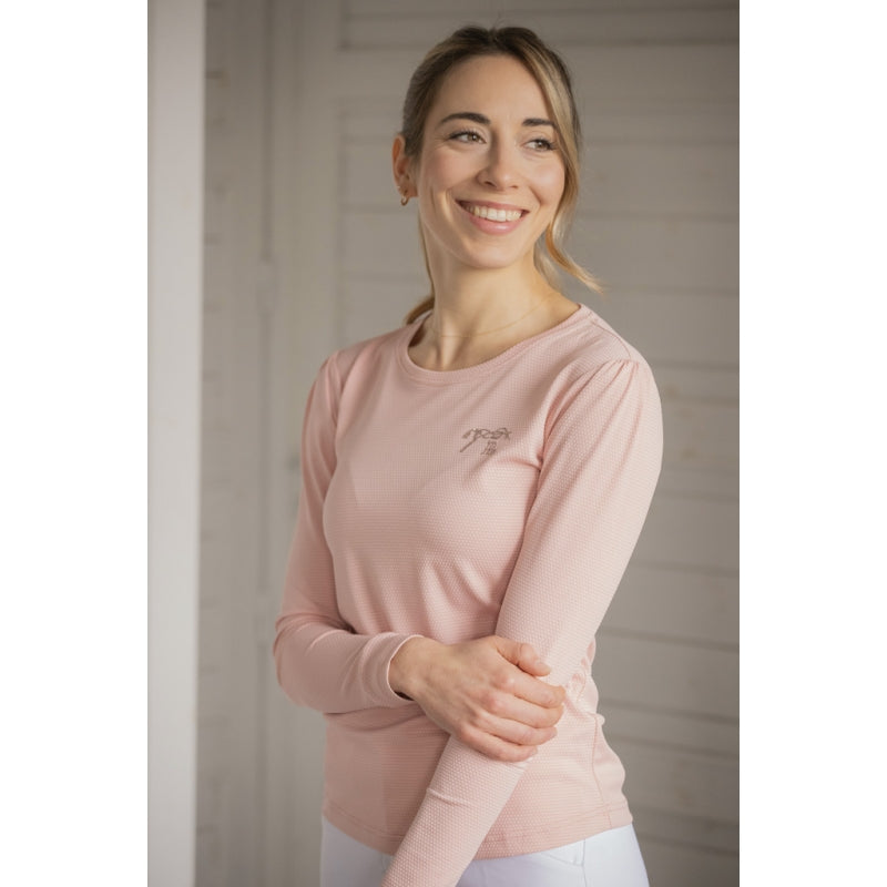 Pénélope - Pull Techty rose