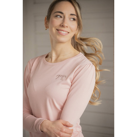Pénélope - Pull Techty rose